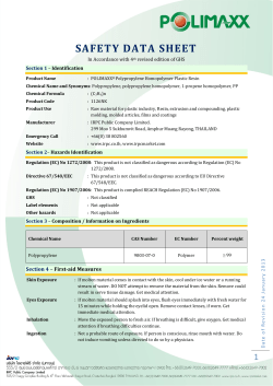 safety data sheet - POLIMAXX Specification
