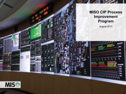 20130829 CIPUG MISO Process Improvement Program