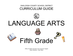 Language Arts - Okaloosa County School District