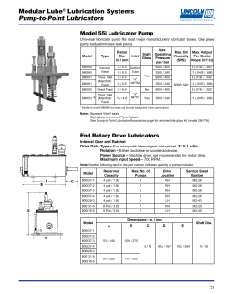Modular Lube&reg; Lubrication Systems Pump-to