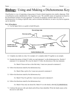 Biology: Using and Making a Dichotomous Key