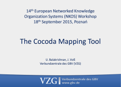 Mapping tool "Cocoda" - e-LIS