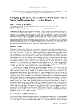 Changing glacial lakes and associated outburst floods risks
