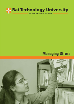 Managing Stress - Department of Higher Education