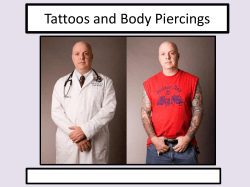 Tattoos and Body Piercings