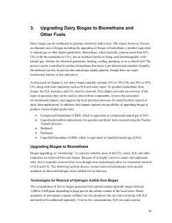 Biomethane from Dairy Waste