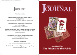 Prison Service Journal - Centre for Crime and Justice Studies