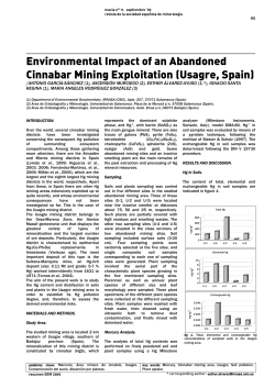 Environmental Impact of an Abandoned Cinnabar Mining