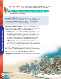 2-4 Writing about Your Anchor Book 2
