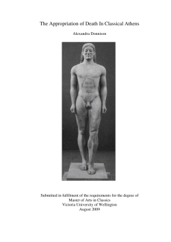 The Appropriation of Death In Classical Athens