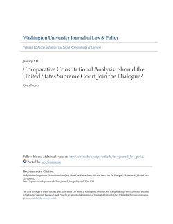 Comparative Constitutional Analysis: Should the United States