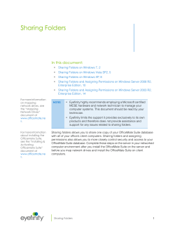 Sharing Folders