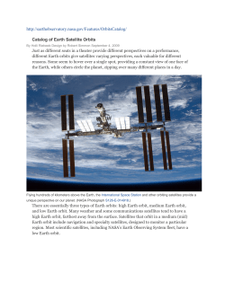 Catalog of Earth Satellite Orbits