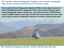 The Canadian National Topographic DataBase and mountain