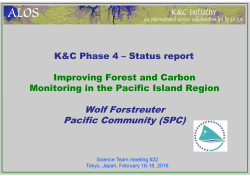 Wolf Forstreuter Pacific Community (SPC) - EORC