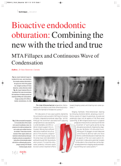 Bioactive endodontic obturation