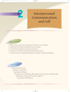 Interpersonal Communication and Self