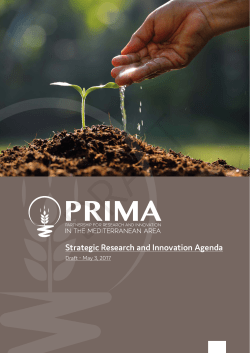Strategic Research and Innovation Agenda