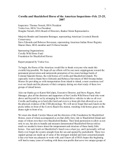 to read the HOA report - Corolla Wild Horse Fund