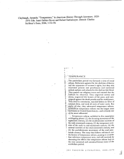 Temperance - Harvard University