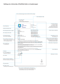 layout and style of letter on headed paper