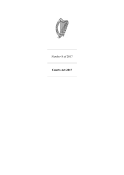 Number 8 of 2017 Courts Act 2017