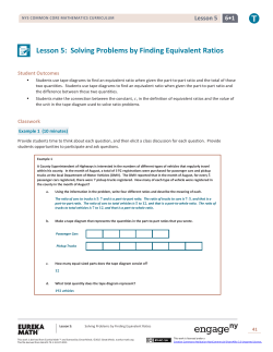 Lesson 5: Solving Problems by Finding Equivalent Ratios