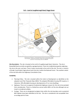Cn2 &ndash; Land at Loughborough Road, Peggs Green