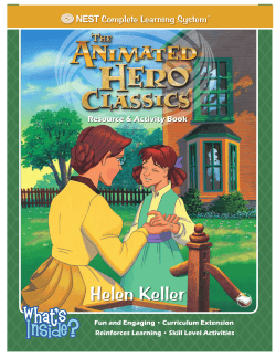 Helen Keller Activity Book