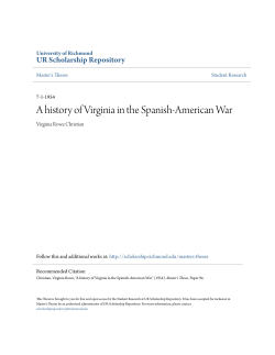 A history of Virginia in the Spanish-American War