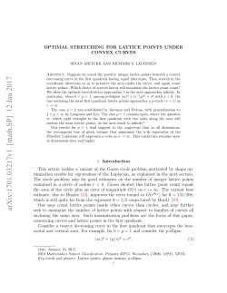 Optimal stretching for lattice points under convex curves
