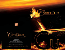 Copper Club Brochure