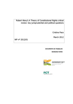 Robert Alexy`s A Theory of Constitutional Rights - dinamia`cet-iul