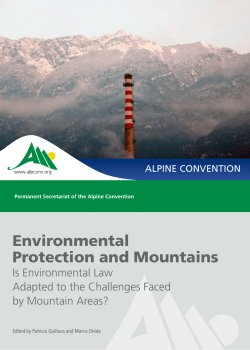 Environmental Protection and Mountains