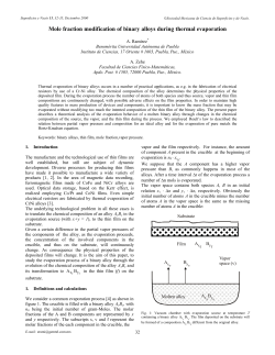Mole fraction modification of binary alloys during thermal