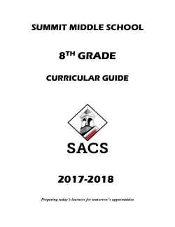 8th grade 2017-2018 - Southwest Allen County Schools