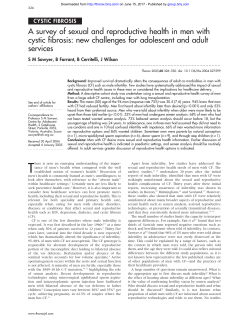 A survey of sexual and reproductive health in men with