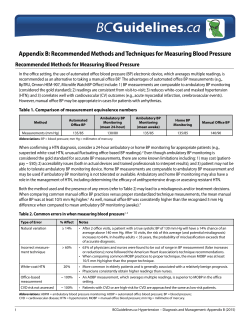Appendix B: Recommended Methods and Techniques for