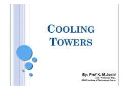 Cooling Tower - Prof. KM Joshi