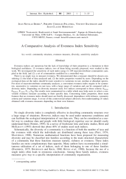 A Comparative Analysis of Evenness Index Sensitivity
