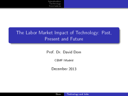 The Labor Market Impact of Technology: Past, Present and