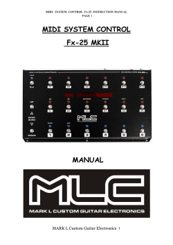 MIDI SYSTEM CONTROL FC-25