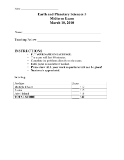 2010 Midterm Solutions