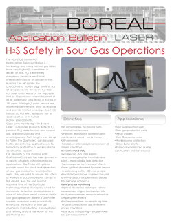 H²S Safety in Sour Gas Operations