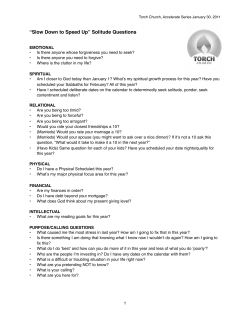 TCT Solitude Evaluative Questions