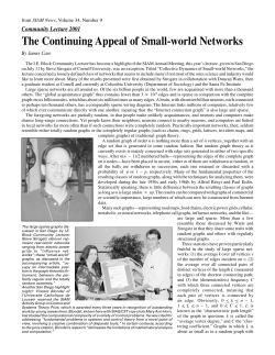 The Continuing Appeal of Small-world Networks