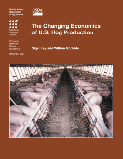 The Changing Economics of US Hog Production
