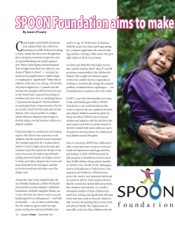 SPOON Foundation aims to make a difference in children`s health