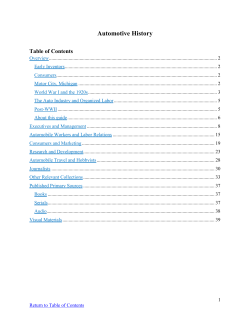 Automotive History - Bentley Historical Library