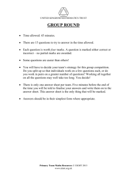 group round - United Kingdom Mathematics Trust